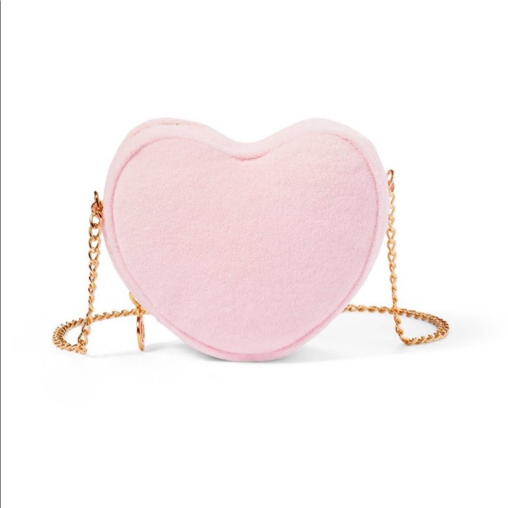 Stoney clover x target terry cloth heart crossbody bag